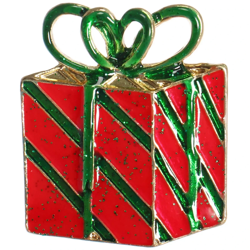 Брошь новогодняя «Best Podarok - Подарок «, 3.7*4.3см