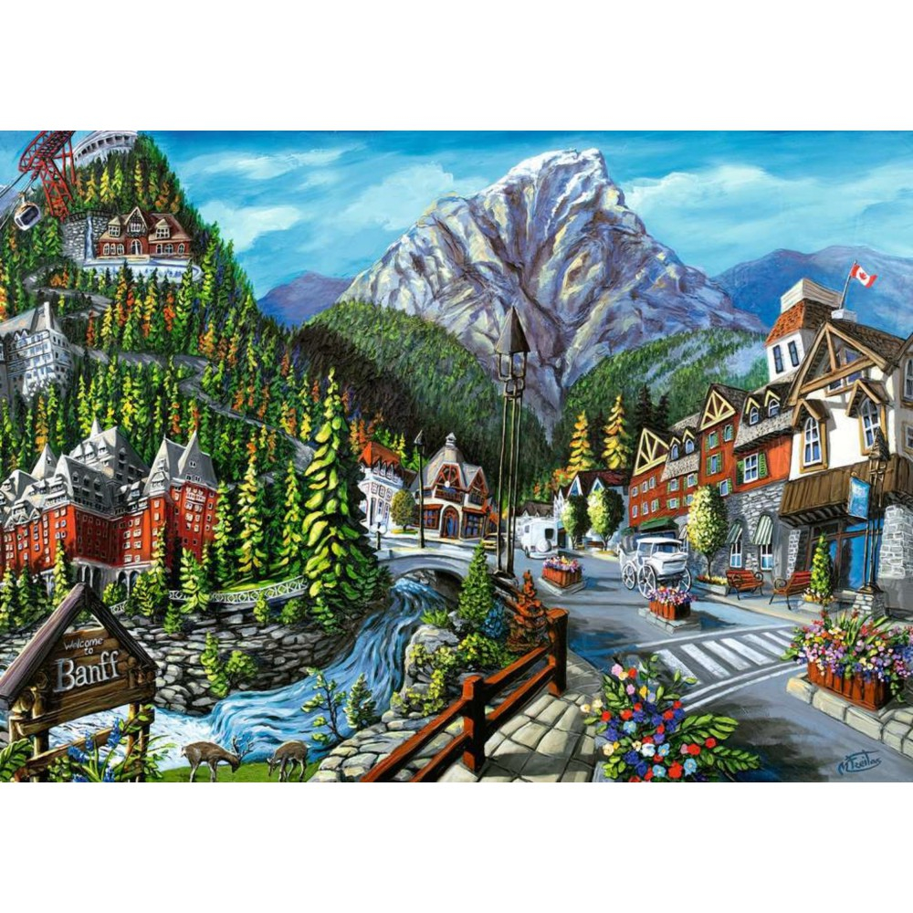 Пазл Ravensburger 164813 Добро пожаловать в Банф 1000 элементов 164813 — фото 2