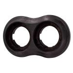 Рамка 2 постовая Пиластро, накладной монтаж, дерево, цвет Угольно-черный BF9-620-119