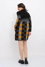 Кардиган К 675 ст/горчичный микс