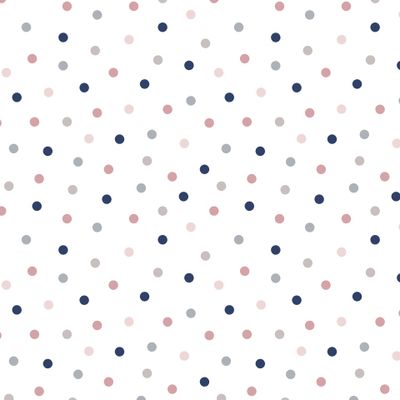 Разноцветный горошек polka dot на бежевом (компаньон)