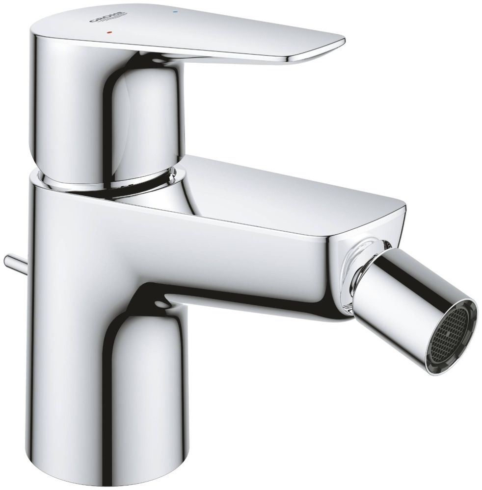 Смеситель однорычажный для биде Grohe QuickFix Start Edge с донным клапаном, хром, (23345001)