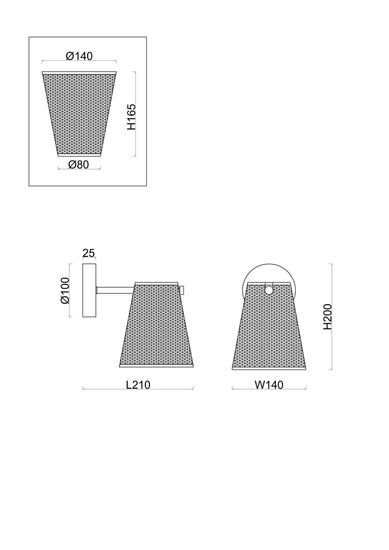 Настенный светильник (бра) Freya FR5260WL-01BS1