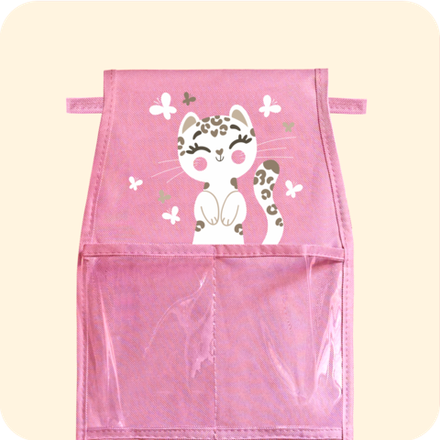 Кармашки для детского сада на липучке. Гепард