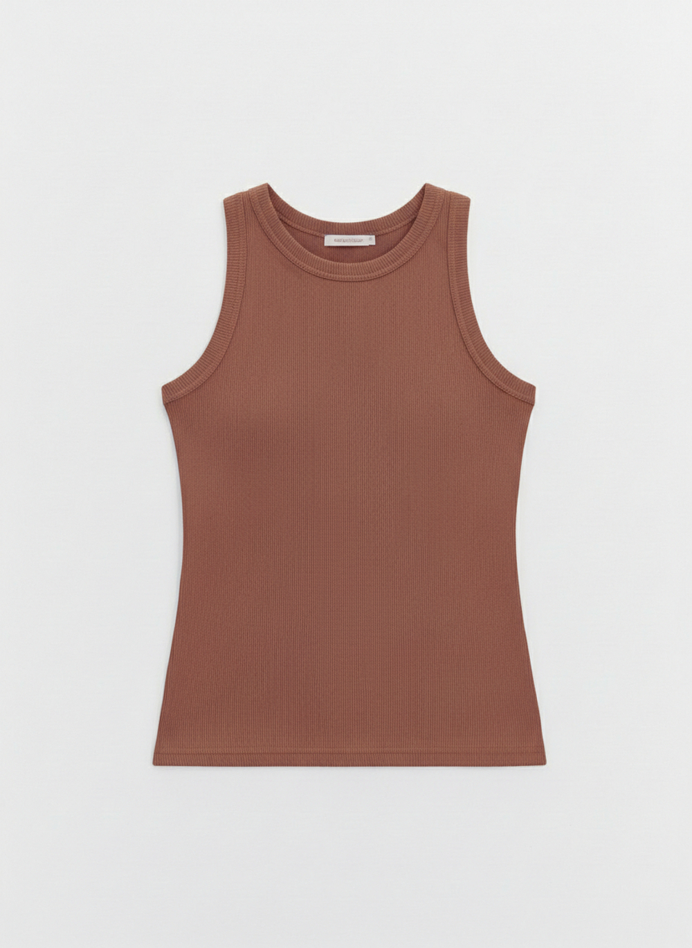 Базовый топ из эластичного хлопка