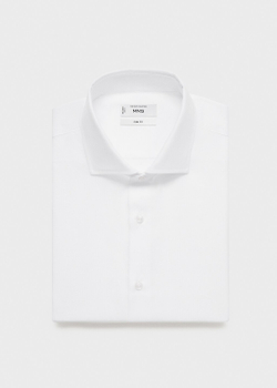 Костюмная рубашка slim fit из хлопка