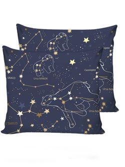 Наволочка комплект 2шт Сказка "Созвездия" 70х70 см, поплин