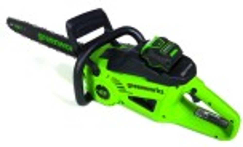 Пила цепная аккумуляторная GREENWORKS GD40CS20X 40V, 40 см, 2000 Вт, б/щ, АКБ 8Ач и ЗУ 2008807UH