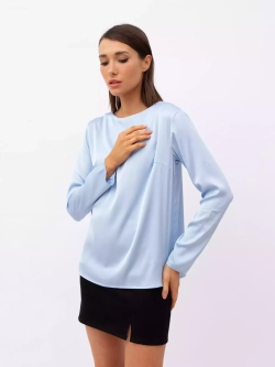 Блузка с рукавом Anyday Icon Blouse 01, цвет голубой