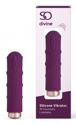 Фиолетовая вибропуля Love Sexy Silky Touch Vibrator - 9,4 см. (Цвет: фиолетовый)