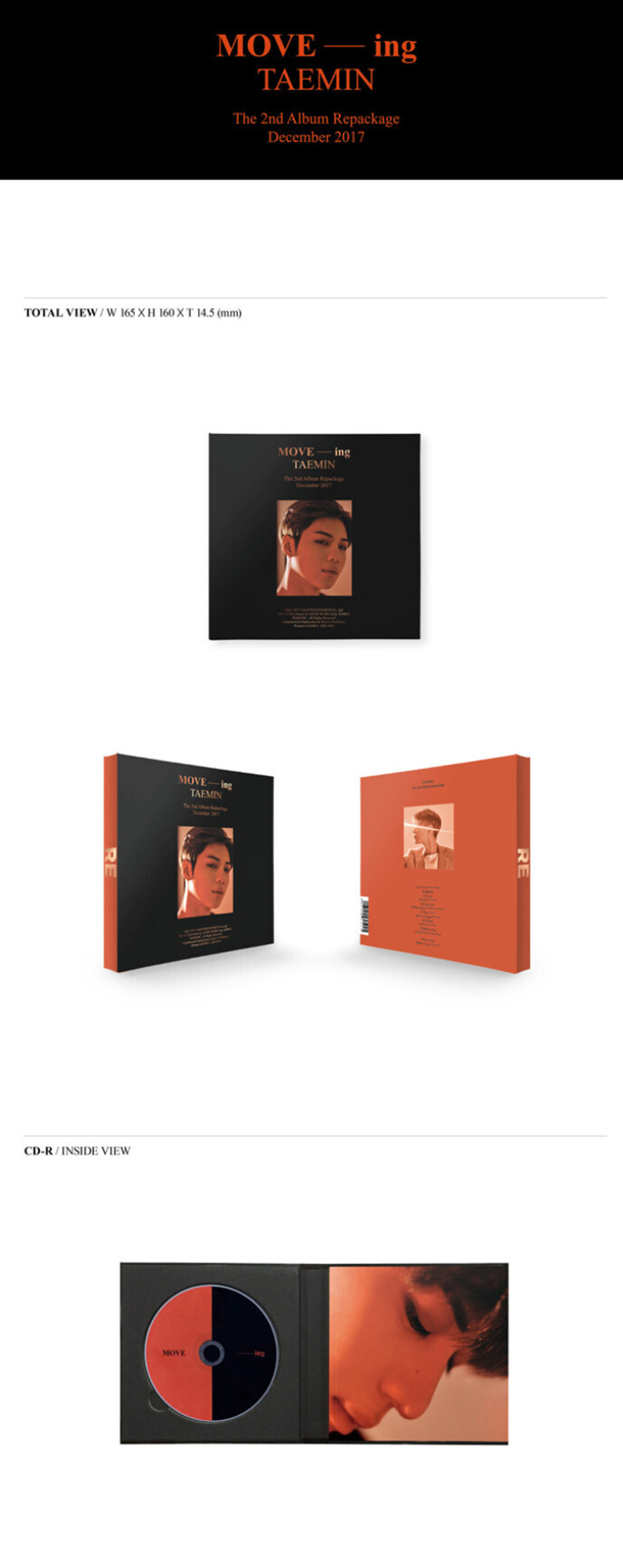 Альбом TAEMIN (SHINee) - VOL.2 Album [MOVE-ING]