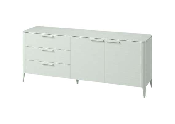 Тумба Type oak 3 ящика 2 двери L (белый)