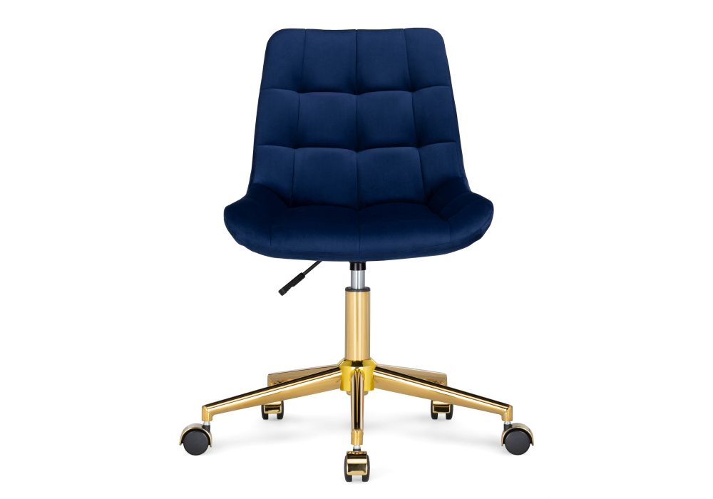 Компьютерное кресло Честер синий / золото