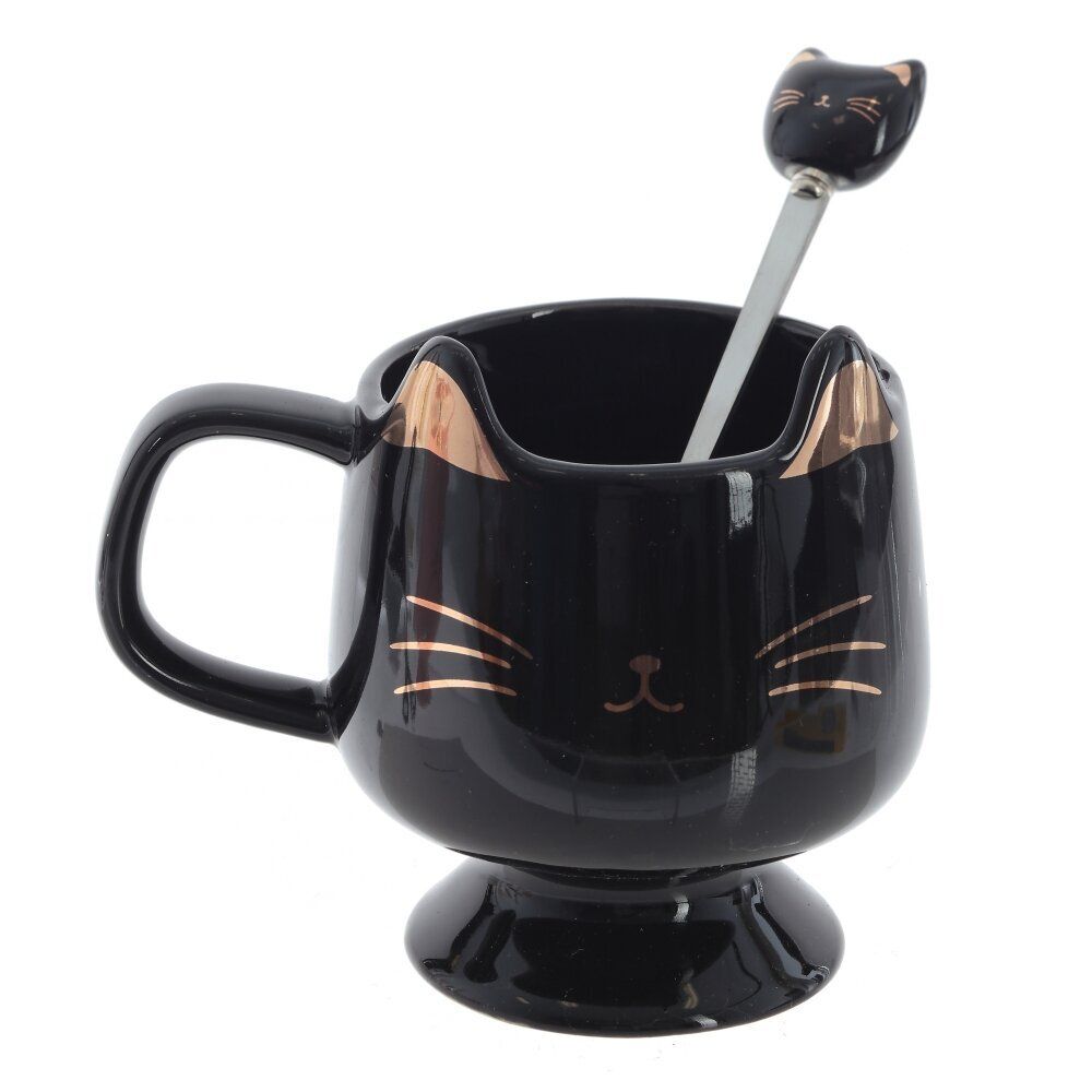 GAEM Кружка с ложкой, 280 мл, L12 W9 H11 см, 3в.