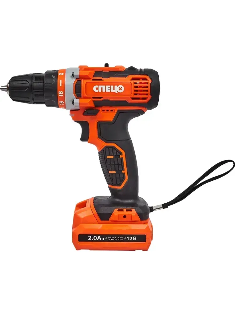 Дрель-шуруповерт аккумуляторная Спец БДА-12-2, 12 В Li-Ion 2x2 Ач
