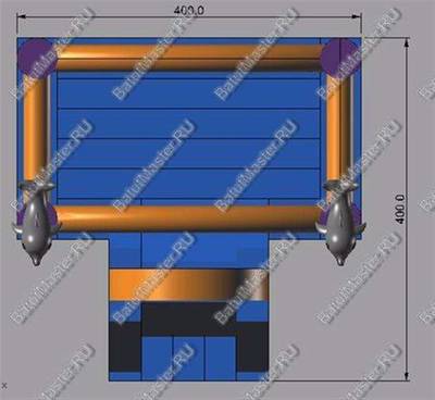 Спортивный надувной игровой батут "Переход"