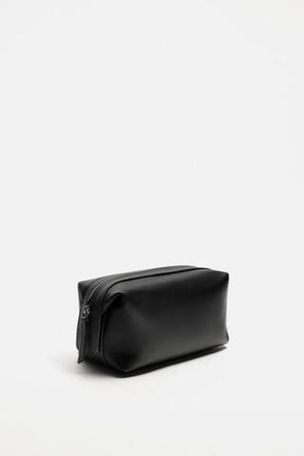 ZARA КОЖАНАЯ КОСМЕТИЧКА, ЧЕРНЫЙ