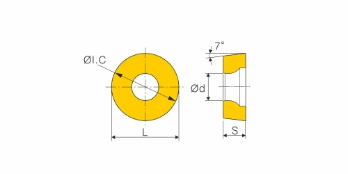 Пластины токарные RCMX2006M0 NC3030 10шт.