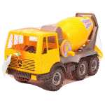 Автобетоновоз 3-х осный, 42см. новые цвета (Лена)