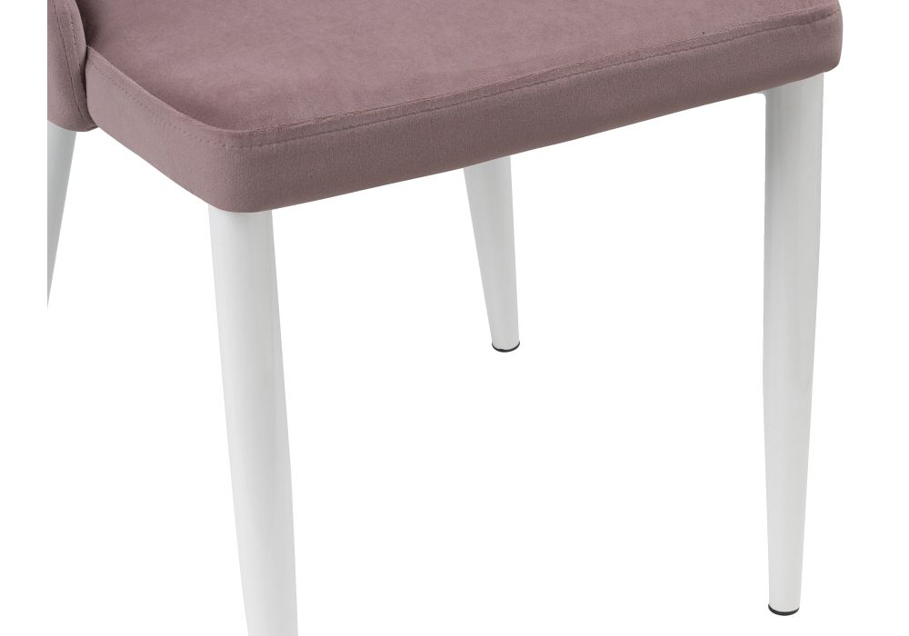 Стул на металлокаркасе Kora white / light purple