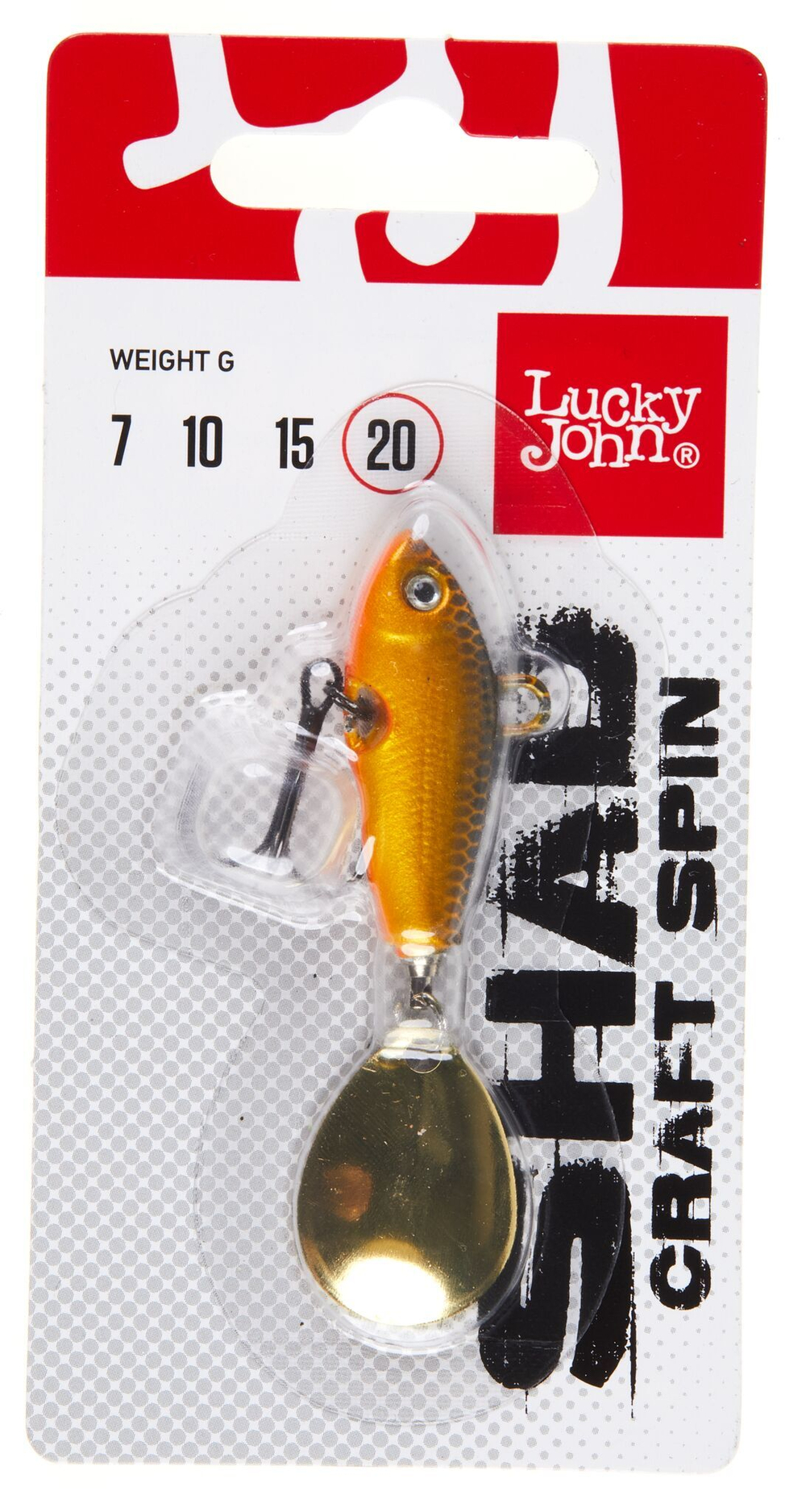 Тейл-спиннер Lucky John SHAD CRAFT SPIN 20г, цвет 016