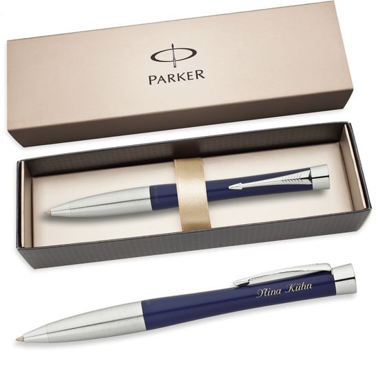Шариковая ручка Parker Urban K200, цвет: Night Sky Blue CT, стержень: Mblu,  S0767060