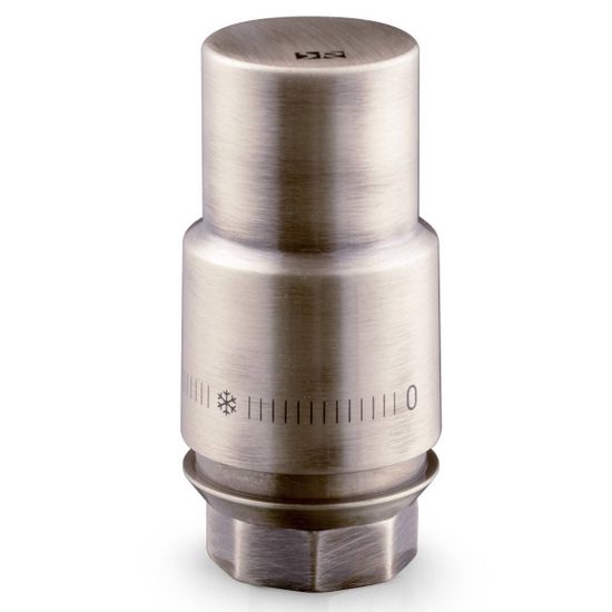 Термоголовка жидкостная Royal Thermo Design M30 x 1,5 металл, цвет матовый никель (RTO 07.0015)