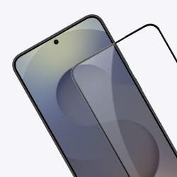 Защитное стекло на экран для Samsung Galaxy S25 FE, тонкие черные рамками и олеофобное покрытие, G-Rhino