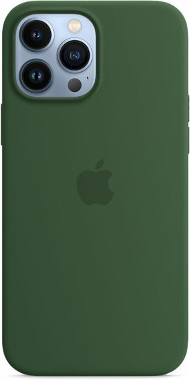 Чехол-накладка Apple Silicone Case with MagSafe for iPhone 13 Pro Max, «зелёный клевер»