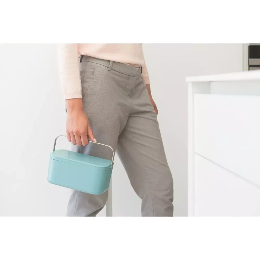 Brabantia - Контейнер для мусора Sort &amp; Go 1,8л мятный / артикул   117565  / GTIN 8710755117565