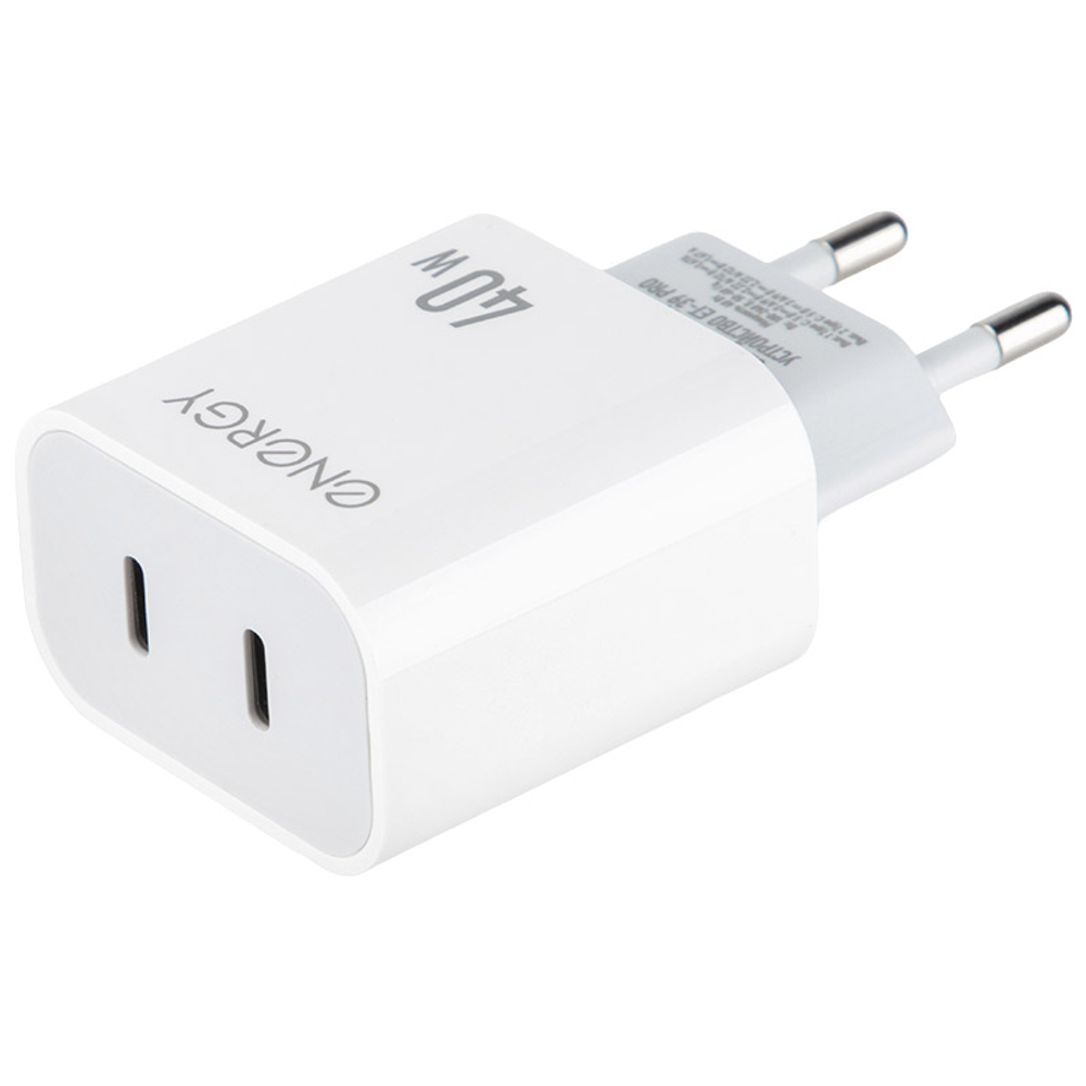 Сетевое зарядное устройство Energy ET-39 PRO, белый