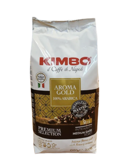 Кофе в зернах Kimbo Aroma Gold 100% Arabica, 1 кг (Кимбо)