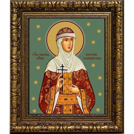 Христина Владимирская, святая княгиня мученица. Икона на холсте.