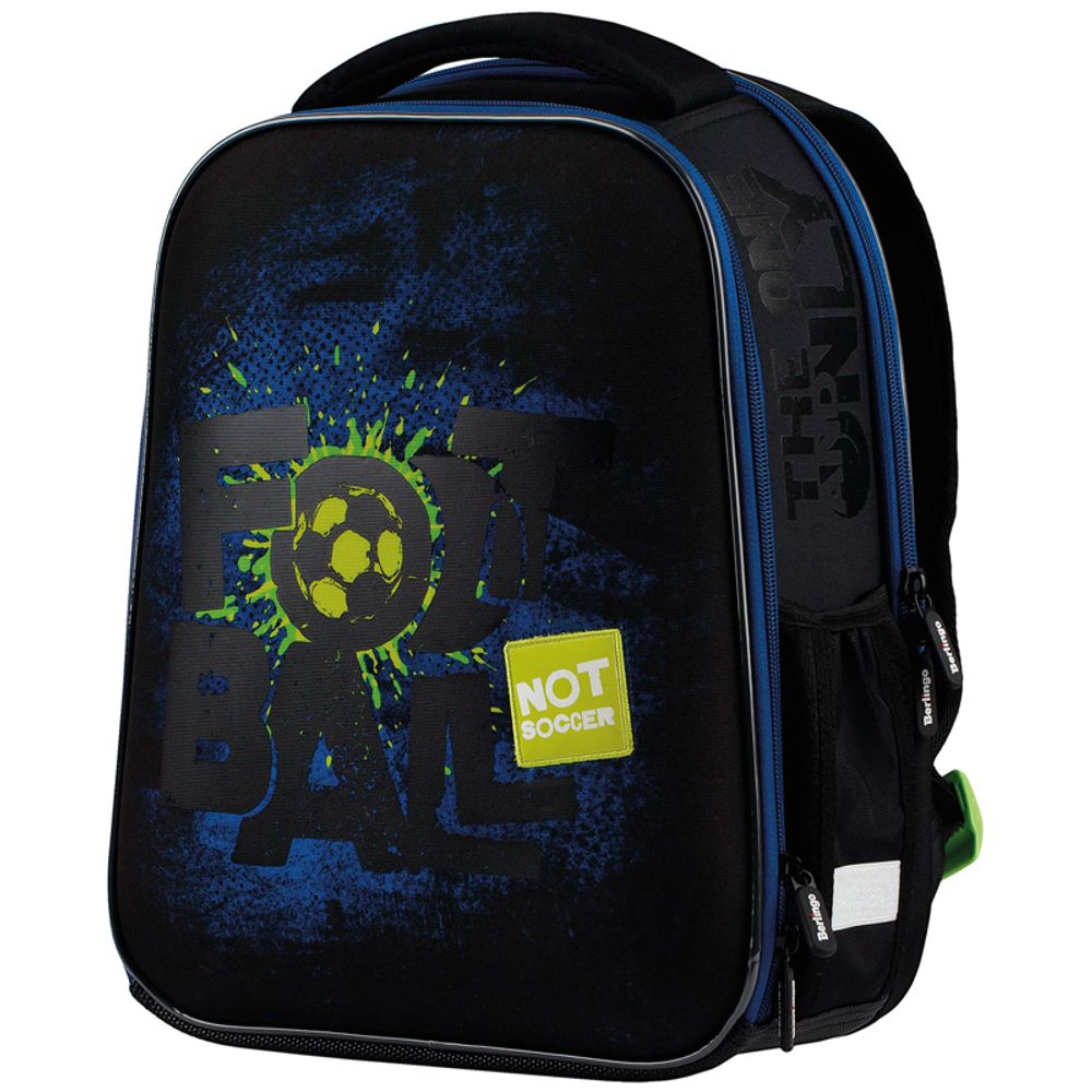 Ранец Berlingo Expert Mini Football 36х27х14см, 2 отд., анатомическая спинка, с мешком д/обуви