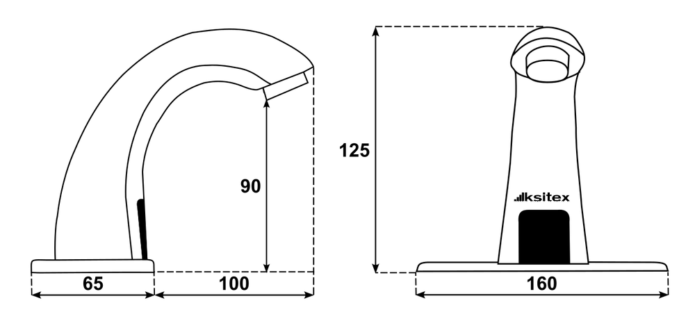 Смеситель сенсорный Ksitex M-2388