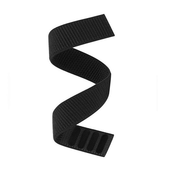 Нейлоновый ремешок NylonFit 20 мм для Garmin Fenix 7S, Fenix 6S, Fenix 5S, Instinct 2S, D2 Delta S (Черный)