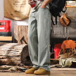 Джинсы тонкие мужские с технологией K-cool ледяные,свободного стиля для лета ,от бренда Jerryeno