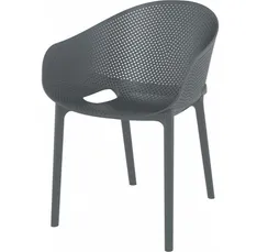 Стул пластиковый Sky Pro серый