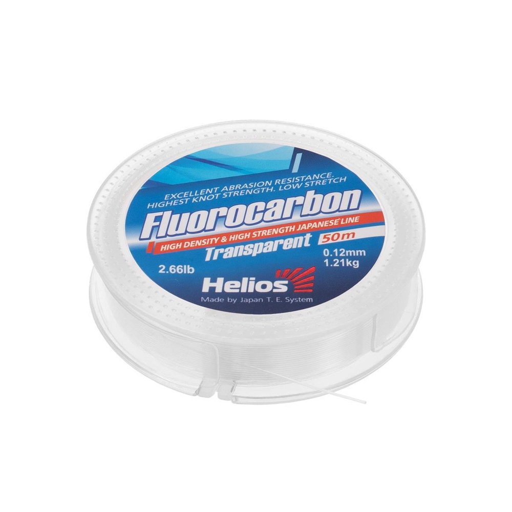 Леска FLUOROCARBON Transparent 0,12mm/50 (HS-FCT 12/50) Helios