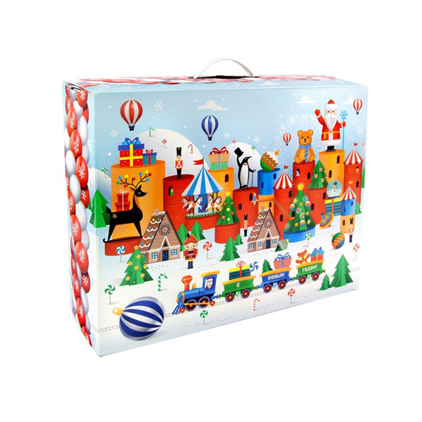 Коробка-чемодан большой «Страна игрушек» с пластиковой ручкой, 40х32х13 см