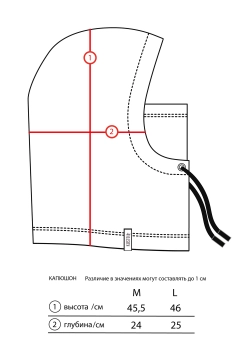 Капюшон Kusto, Черный