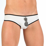 Мужские мини-слипы с черной окантовкой Pineapple (Размер: M) (Цвет: салатовый)