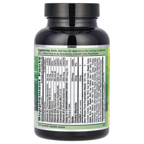 Emerald Laboratories, Коферментный витамин B-Healthy с L-5-метилтетрагидрофолатом, 120 растительных капсул