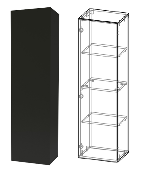 Гостиная Кармен мод.№3 Шкаф-пенал Антрацит