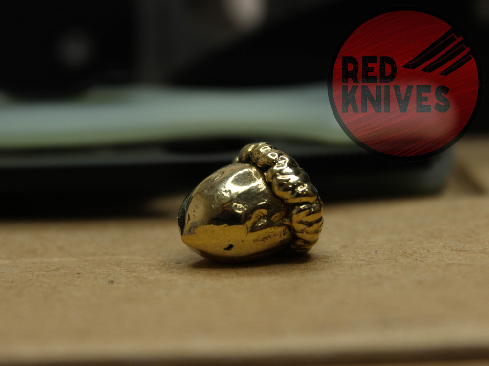 Бусина темлячная "Желудь", латунь