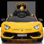 Детский электромобиль "Lamborghini Aventador SVJ", желтый