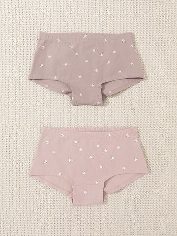 набор трусы/ уп  для девочки  К 1968-2уп/кофейный,дымчатая роза,ромашки