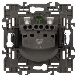 14-2101-02 ЭРА Розетка 2P+E Schuko, 16A-250В, IP20, Эра Elegance, сл.кость