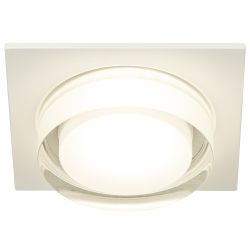 Встраиваемый светильник декоративный ЭРА DK108 WH MR16 GU5.3 белый | Декоративные встраиваемые светильники