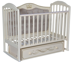 Детская кроватка Антел Anita 999 (универсальный маятник, мягкая стенка) слоновая кость